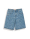 Grimey Bermudas Stardust All Over Laser Baggy Denim Shorts