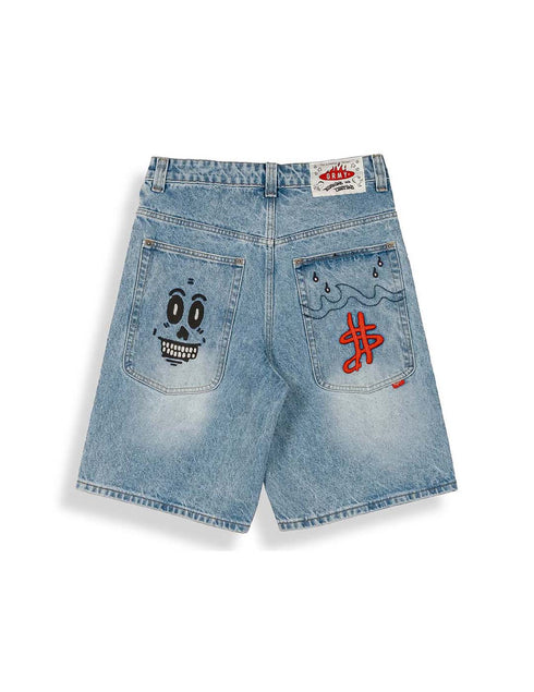 Grimey Bermudas Stardust Baggy Denim Shorts