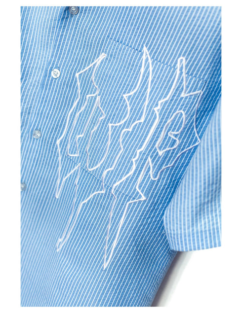 Camisa Crop Baby Blue