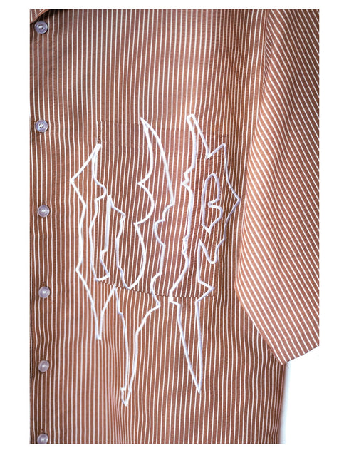 Camisa Crop Camel