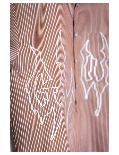 Camisa Crop Camel
