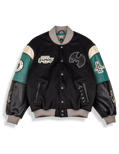 Grimey Tical X Grimey Baseball Jacket Negro