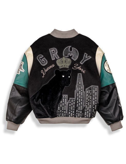 Grimey Tical X Grimey Baseball Jacket Negro