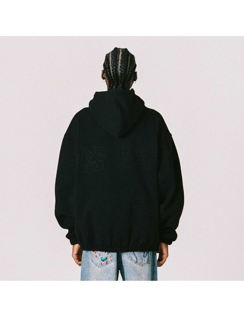 Grimey Hans Island Boxy Hoodie Negro