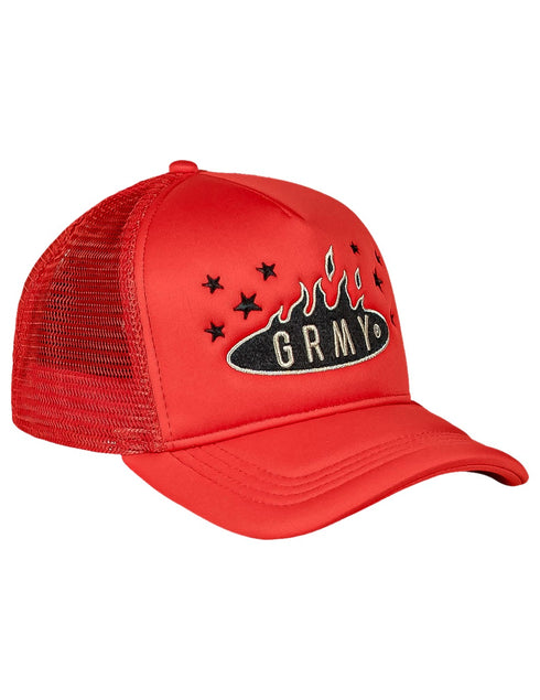 Grimey Gorra Wild One Trucker Rojo
